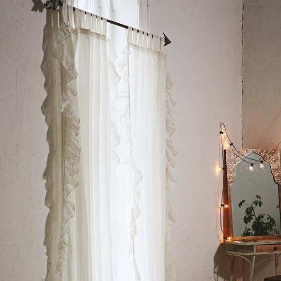 Urban Outfitters Accents Ruffle Gauze Curtain Poshmark